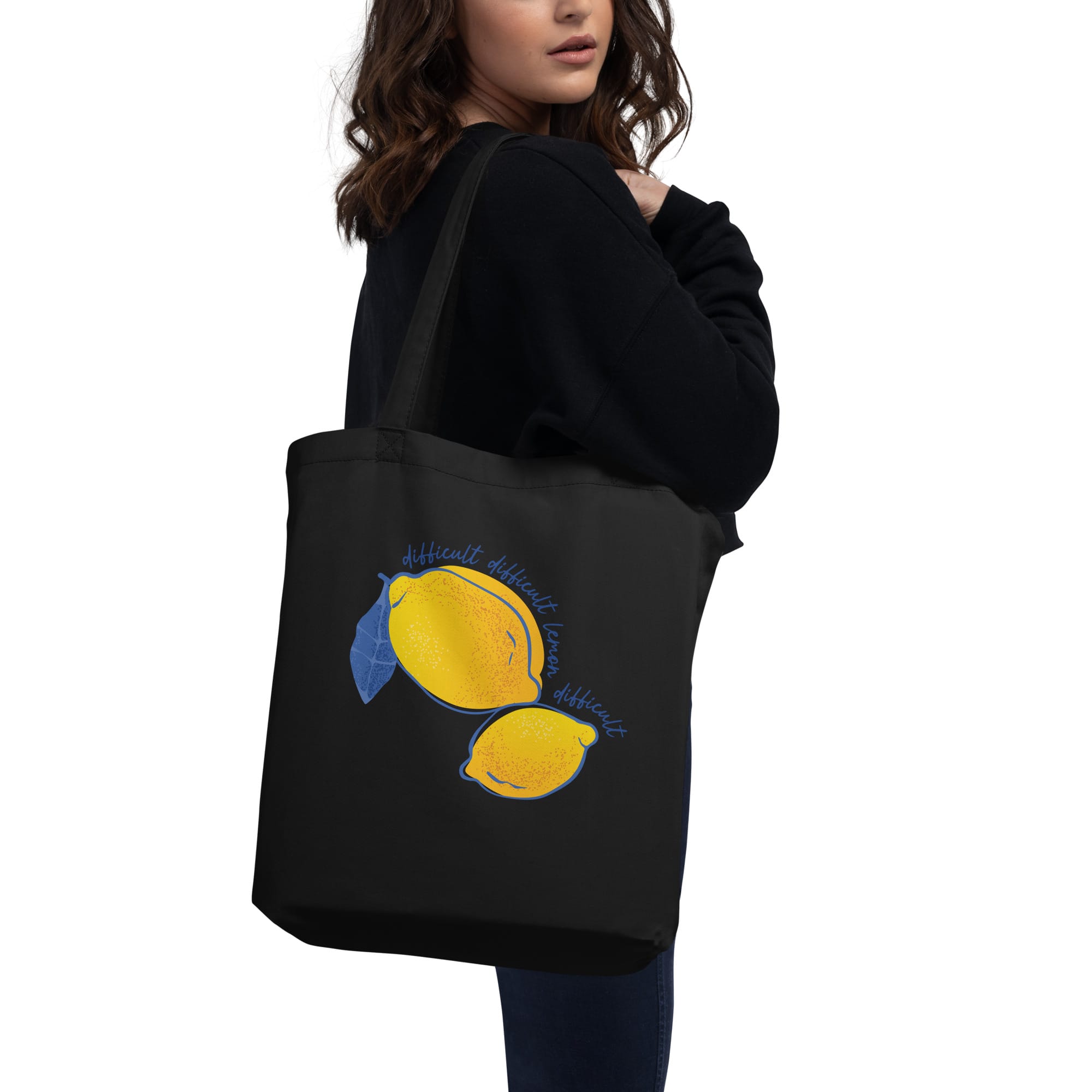 Difficult Lemon - Eco Tote Bag - Image 3