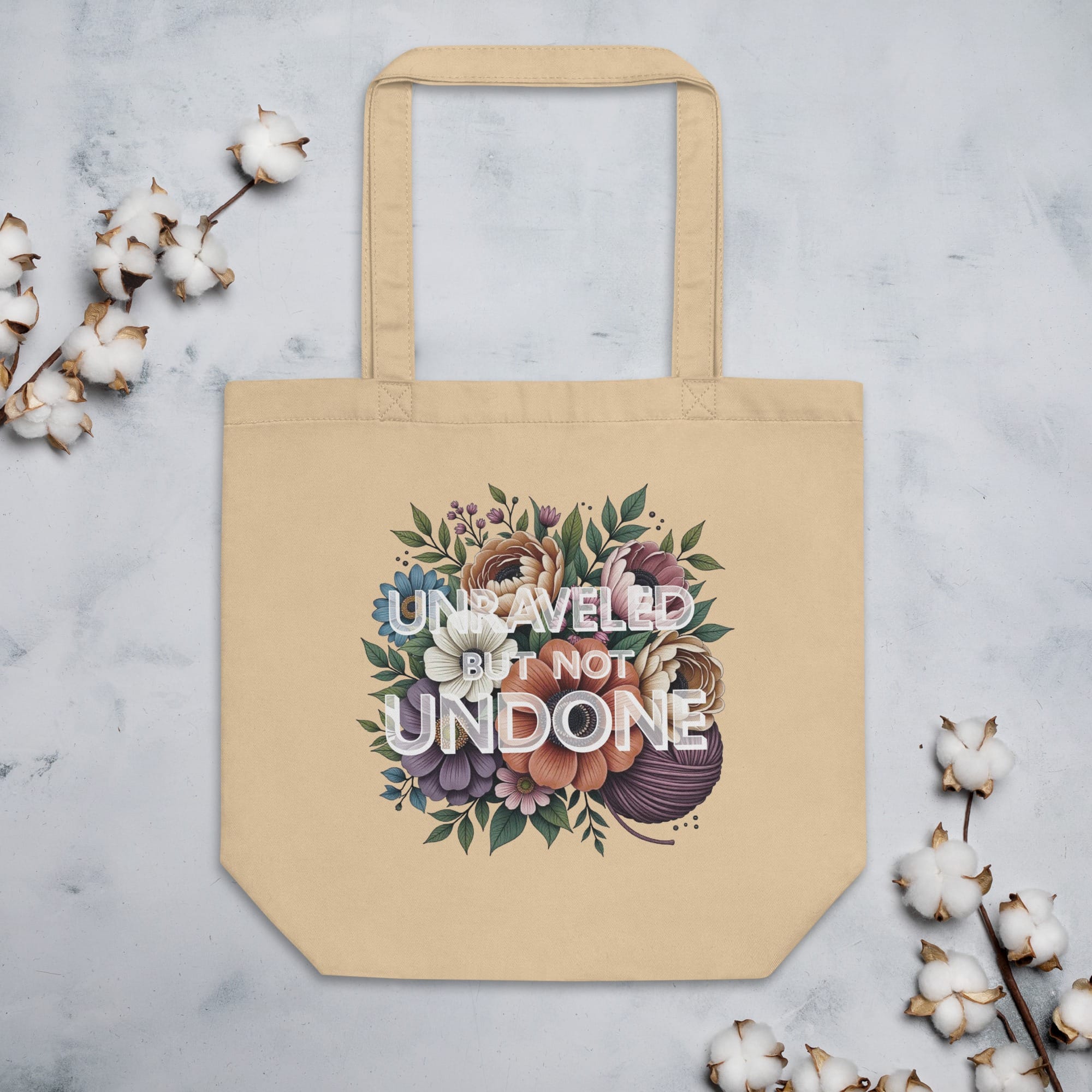 Unraveled, Not Undone - Eco Tote Bag - Image 3