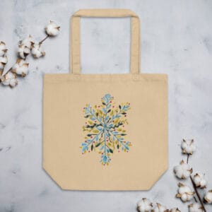 Watercolor Snowflake - Eco Tote Bag