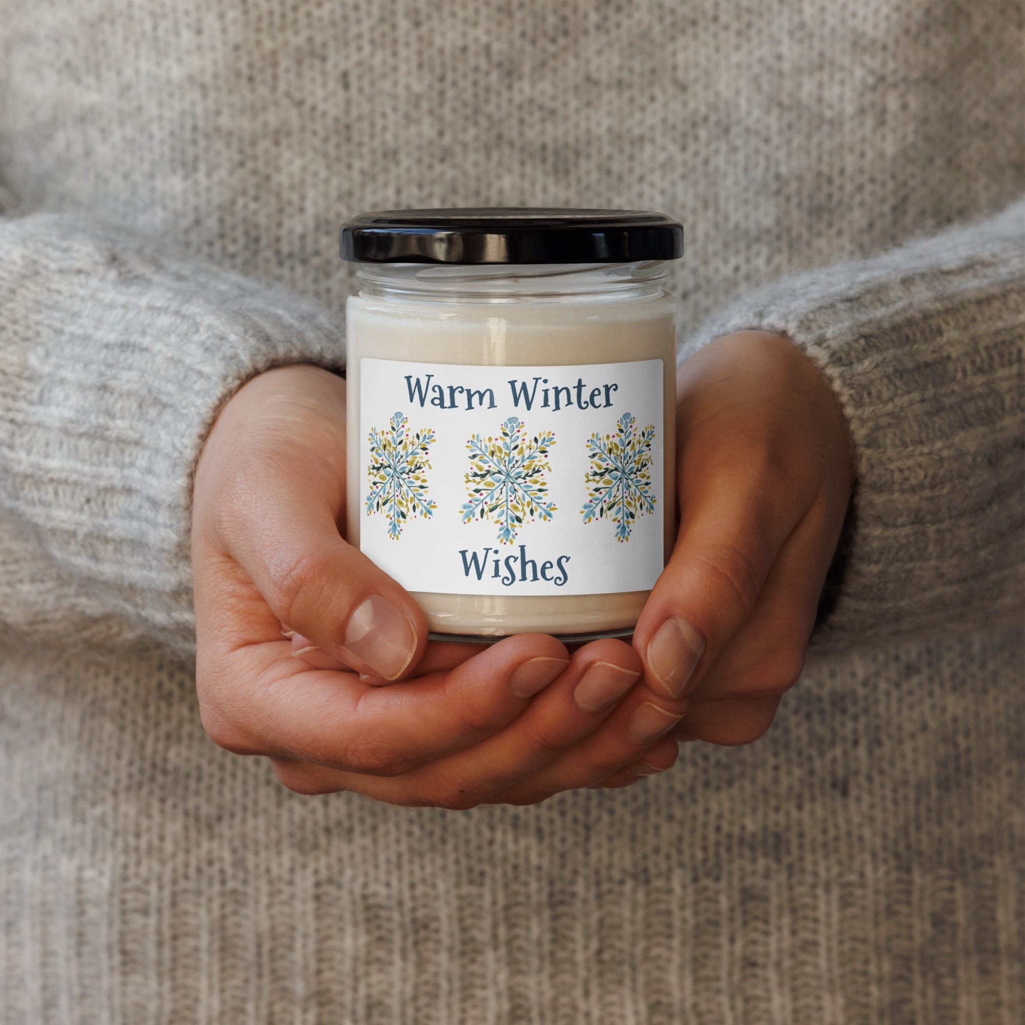 Warm Winter Wishes - Scented soy candle - Image 6