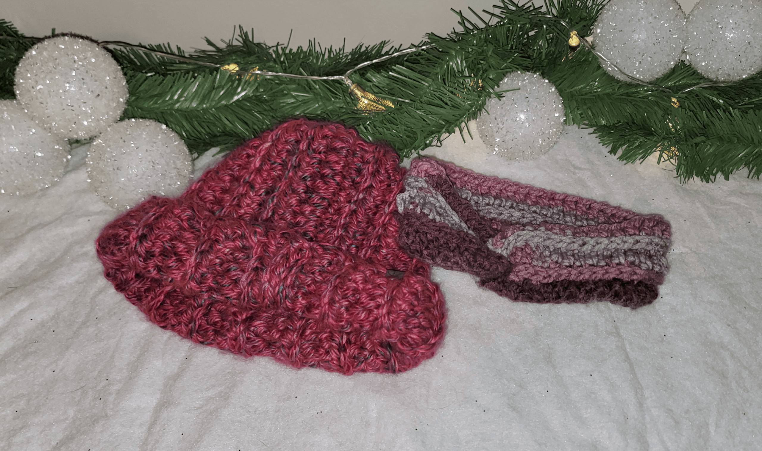 Cozy Reset Bundle : Hat & Ear Warmer Set - Pinks & Purples - Image 1