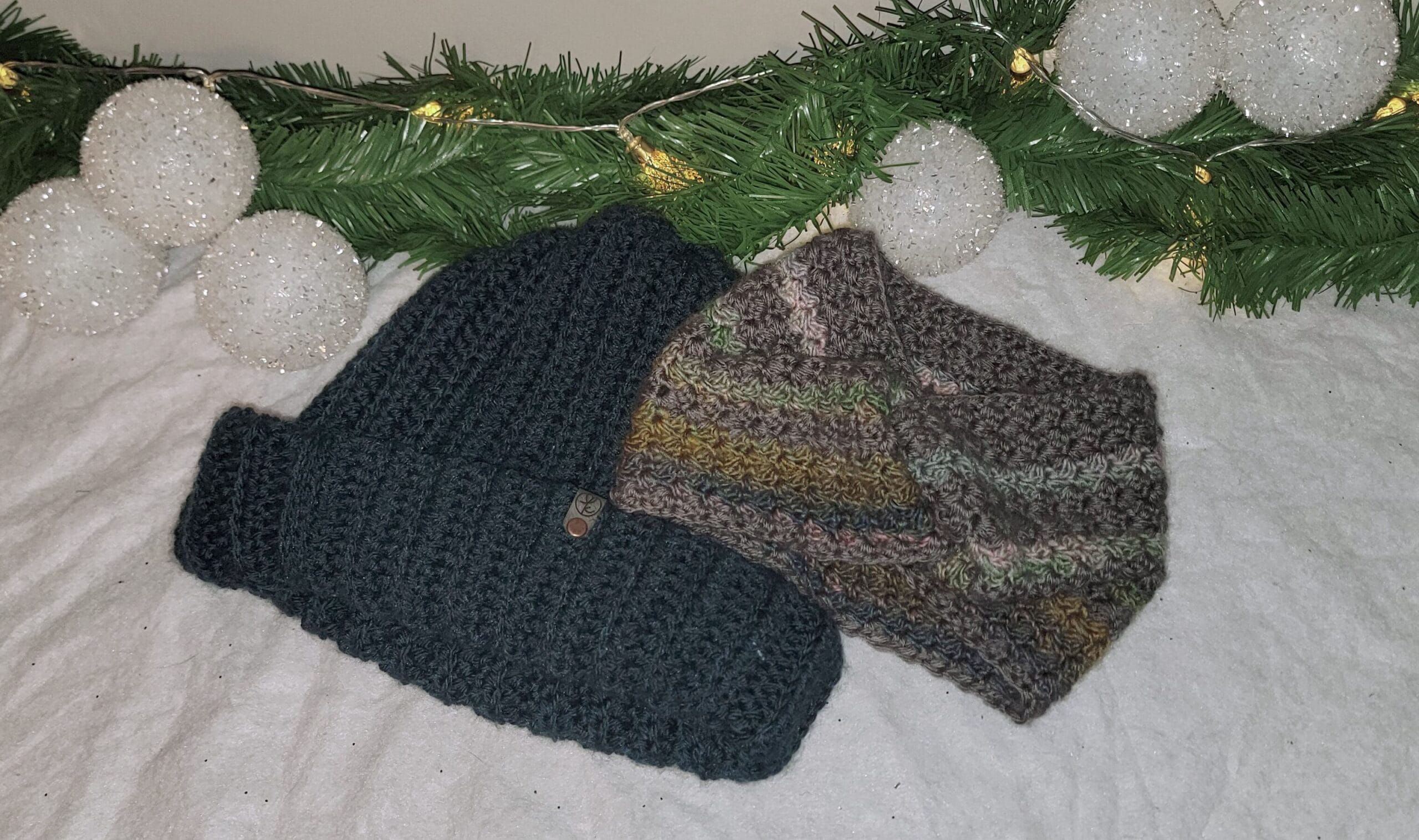 Cozy Reset Bundle : Hat & Ear Warmer Set - Teal & Multicolor - Image 1